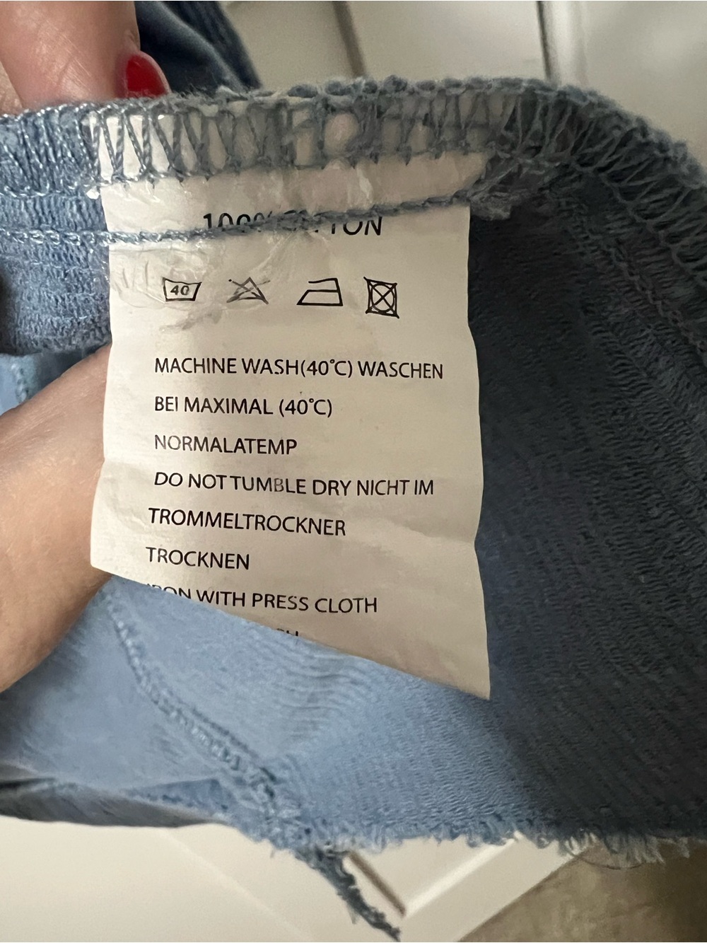 Blue Denim Like Corduroy Oversized Jacket Shacket - Picture 5 of 6